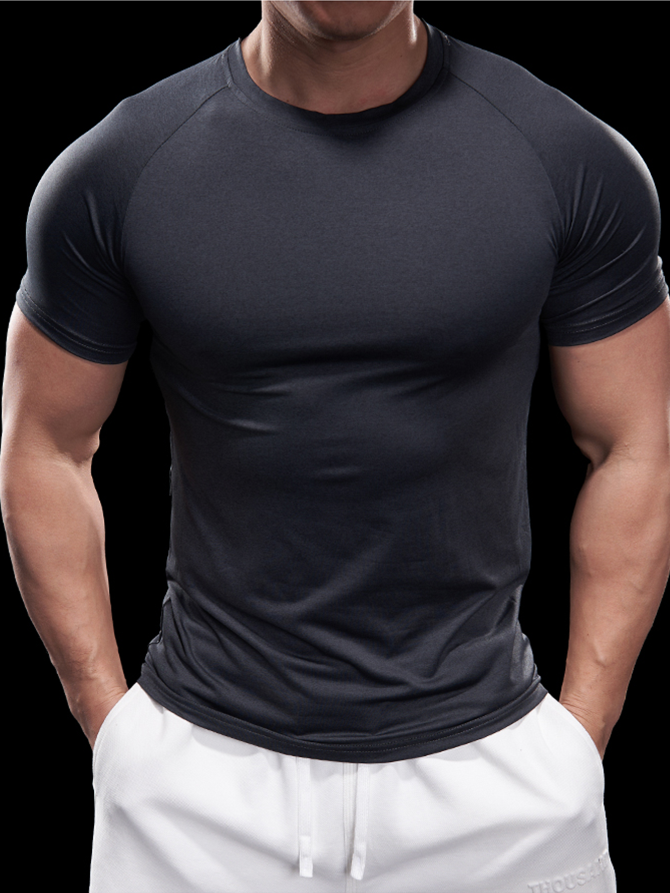 Slim Fit / Gris anthracite / S